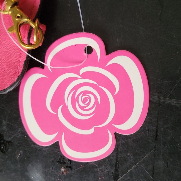 Vintage pink leather wristlet - Picture 5 of 5